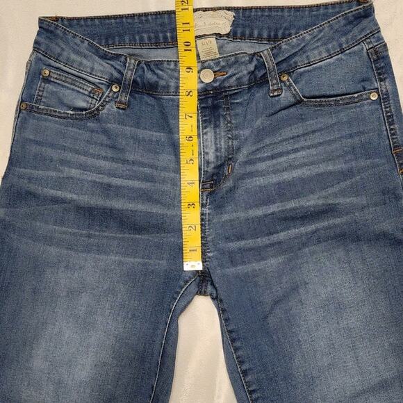 Alter'd State Frayed Hem Stretchy Skinny Jeans Juniors, Size 30/11 - Picture 4 of 6